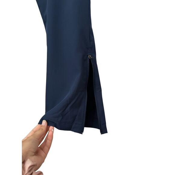 New Balance Blue Athletic Trackpants Pockets Performance Logo Blokecore Large - Picture 5 of 14